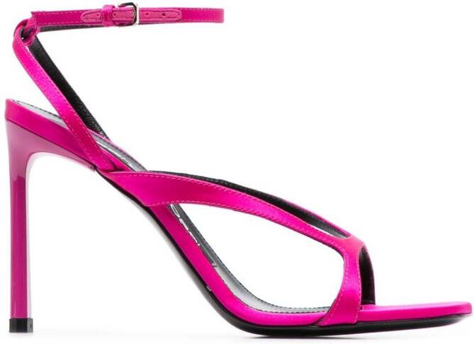Sergio Rossi open-toe 100mm leather sandals Pink