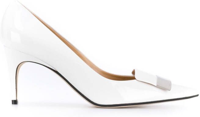 Sergio Rossi plaque-embellished pumps White
