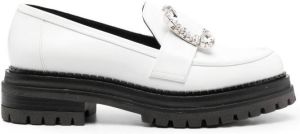 Sergio Rossi Prince buckle-detail loafers White