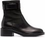 Sergio Rossi Prince buckle-strap leather boots Black - Thumbnail 1