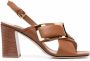 Sergio Rossi Prince leather sandals Brown - Thumbnail 1