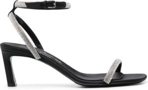 Sergio Rossi rhinestone-embellished 70mm sandals Black