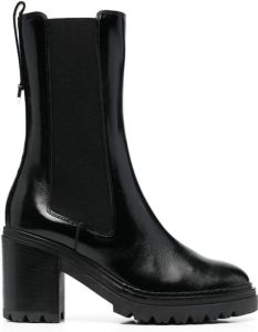 Sergio Rossi round-toe 90mm ankle boots Black