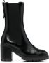 Sergio Rossi round-toe 90mm ankle boots Black - Thumbnail 1