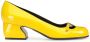 Sergio Rossi S1R 45mm leather pumps Yellow - Thumbnail 1