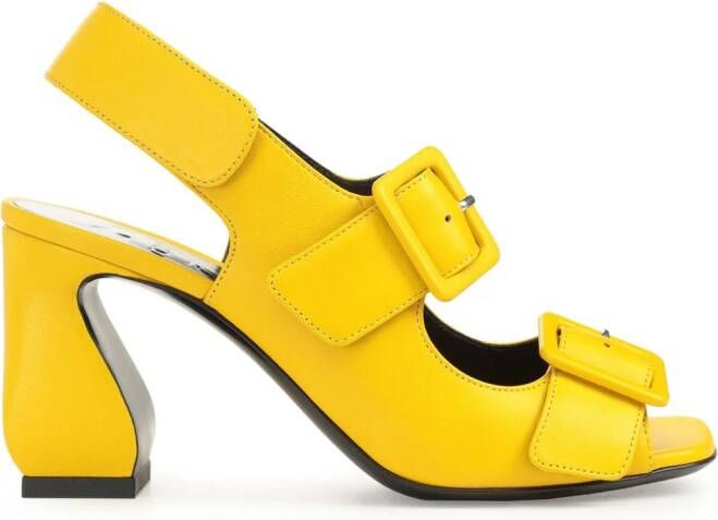 Sergio Rossi SI Rossi 80mm suede sandals Yellow