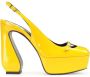 Sergio Rossi SI Rossi 85mm slingback pumps Yellow - Thumbnail 1