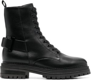 Sergio Rossi side-zip leather boots Black