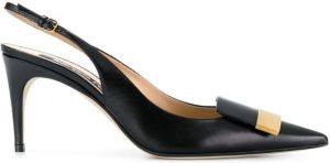 Sergio Rossi sling-back pointed pumps Black