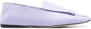 Sergio Rossi slip-on leather loafers Purple