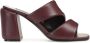 Sergio Rossi Songy 80mm leather mules Red - Thumbnail 1