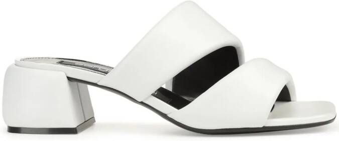 Sergio Rossi Spongy 45mm leather sandals White