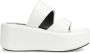 Sergio Rossi Spongy leather wedge sandals White - Thumbnail 1