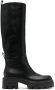 Sergio Rossi square-toe leather boots Black - Thumbnail 1