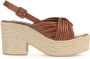Sergio Rossi Sr Akida multi-thread sandals Brown - Thumbnail 1