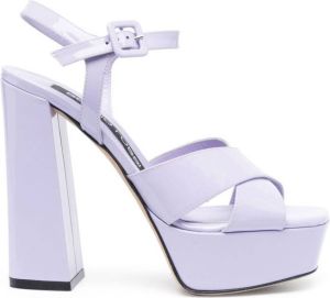 Sergio Rossi sr Alicia 90mm platform sandals Purple