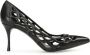 Sergio Rossi SR Mermaid cut-out leather pumps Black - Thumbnail 1