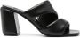 Sergio Rossi SR Songy 80mm leather sandals Black - Thumbnail 1