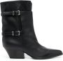 Sergio Rossi SR Thalestris 55mm leather ankle boots Black - Thumbnail 1