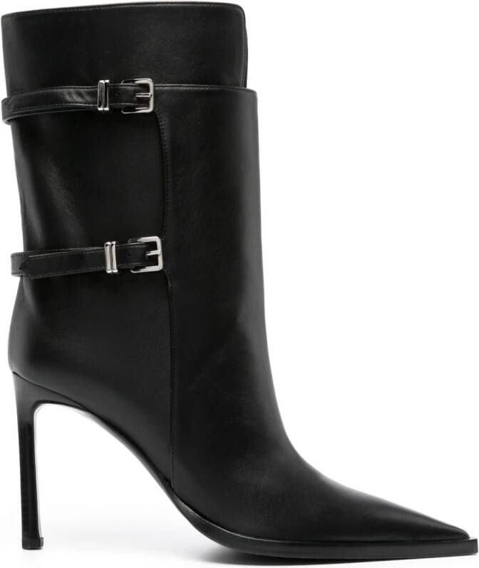 Sergio Rossi Sr Thalestris 95mm leather boots Black