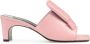 Sergio Rossi SR1 60mm leather mules Pink - Thumbnail 1