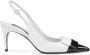 Sergio Rossi SR1 75mm slingback leather pumps White - Thumbnail 1
