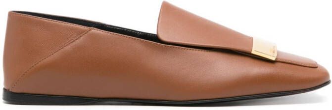 Sergio Rossi SR1 leather loafers Brown