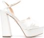 Sergio Rossi twist-detail 140mm leather sandals White - Thumbnail 1