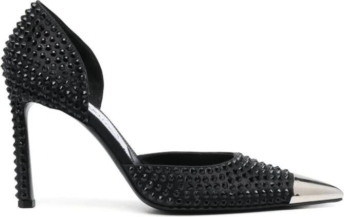 Sergio Rossi x Area Dagger 90mm metal-toecap pumps Black