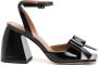 SHUSHU TONG oversize-bow detail sandals Black - Thumbnail 1