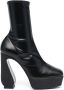 Si Rossi 125mm platform ankle boots Black - Thumbnail 1