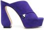 Si Rossi 135mm slip-on sandals Purple - Thumbnail 1