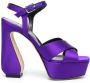 Si Rossi 140mm buckle-fastening sandals Purple - Thumbnail 1