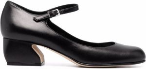 Si Rossi buckled leather pumps Black