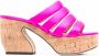 Si Rossi cork platform open-toe sandals Pink - Thumbnail 1