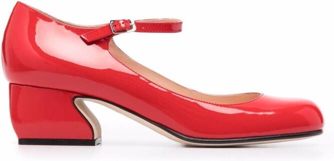 Si Rossi patent-leather pumps Red