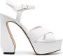 Si Rossi platform sculpted-heel sandals White - Thumbnail 1