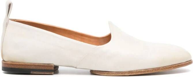 Silvano Sassetti stacked-heel leather slippers White