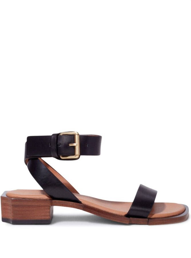 Simkhai Turner leather sandals Brown