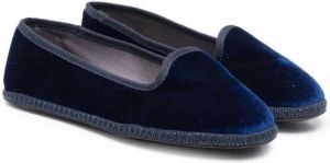 Siola slip-on velvet-effect loafers Blue