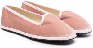 Siola slip-on velvet loafers Pink