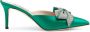 SJP by Sarah Jessica Parker Paley 70 bow-detailed mules Green - Thumbnail 1