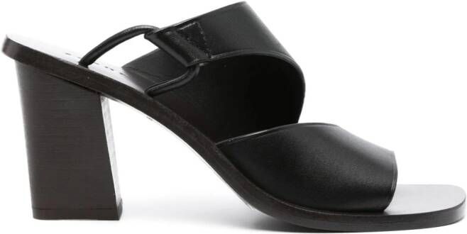 Soeur Astree 80mm leather mules Black