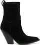 Sonora 100mm pointed-toe suede boots Black - Thumbnail 1