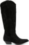 Sonora 40mm Western-style suede boots Black - Thumbnail 1