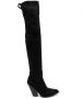 Sonora 90mm pointed-toe suede boots Black - Thumbnail 1