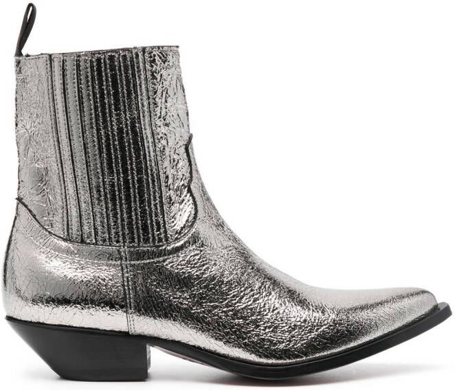 Sonora calf-length cowboy boots Silver