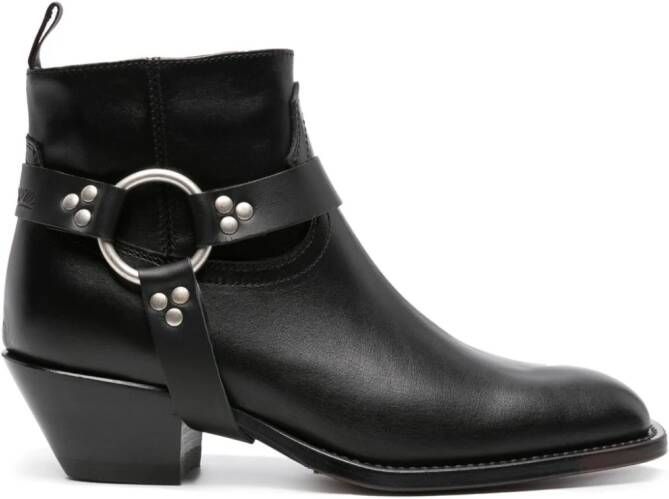 Sonora Dulce Belt 60mm leather boots Black