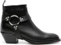 Sonora Dulce Belt 60mm leather boots Black - Thumbnail 1