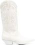 Sonora knee-length embroidered boots White - Thumbnail 1